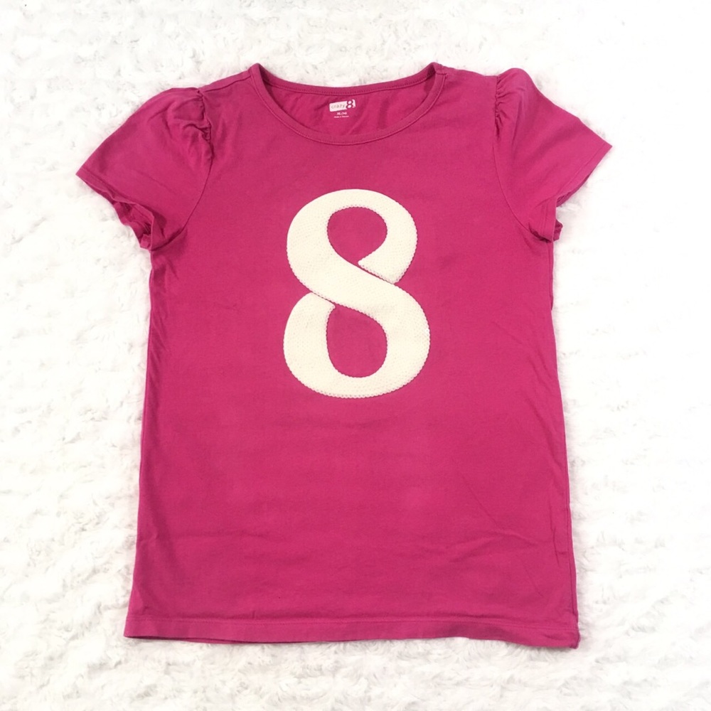 Crazy 8 girls Top Shirt with Sequins Size 14 XL